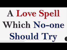 Love spell remedies